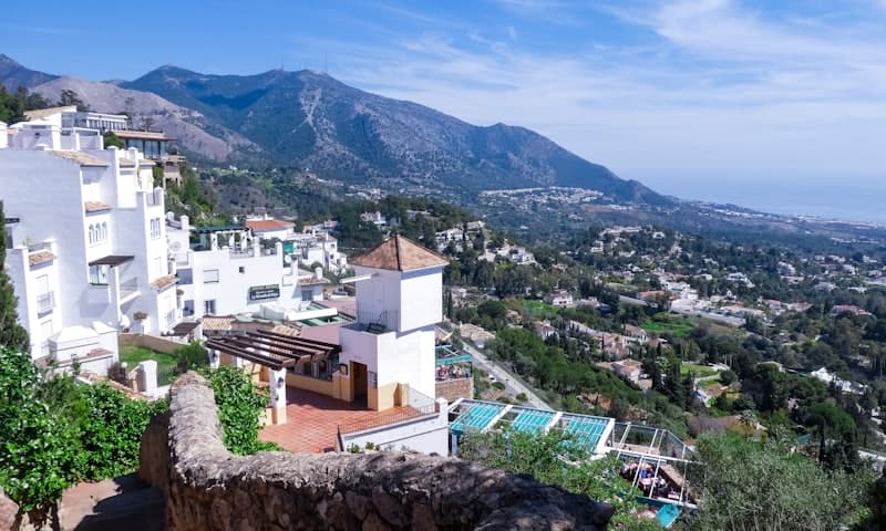 Mijas Pueblo, the whitewashed village on the mountain above the coast