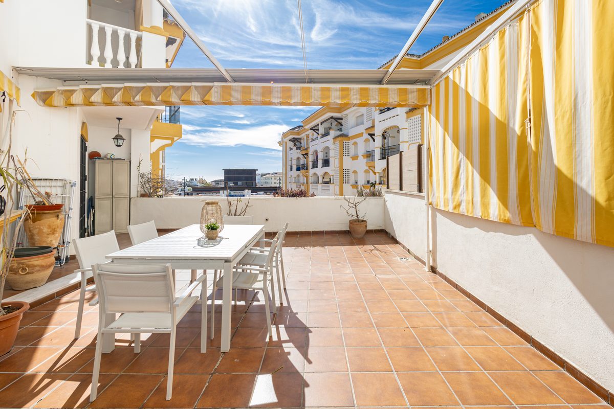 The terrace off the living room