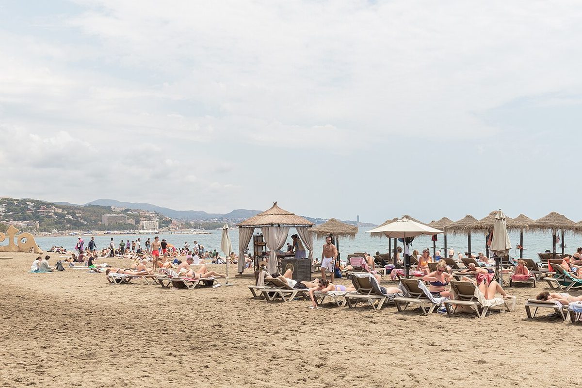 La Malagueta beach, a short walk from the city centre