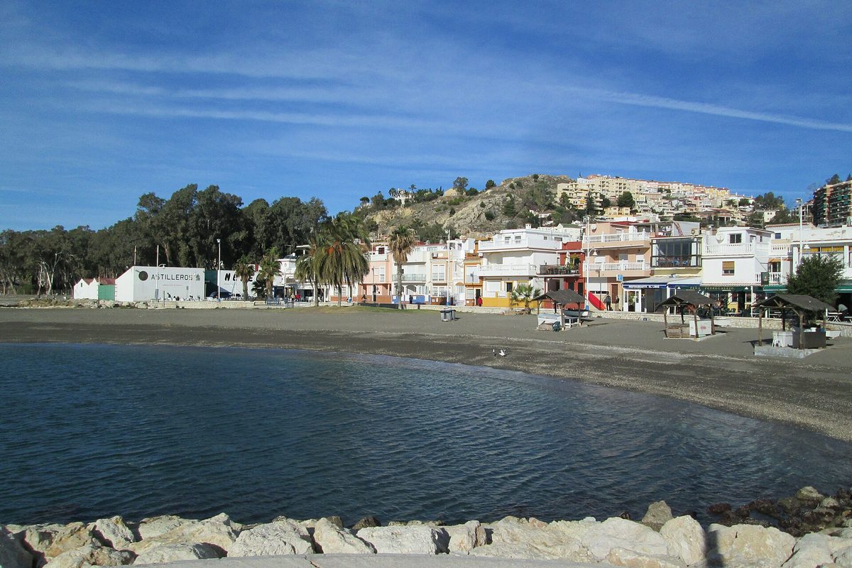 Pedregalejo beach, east of the centre