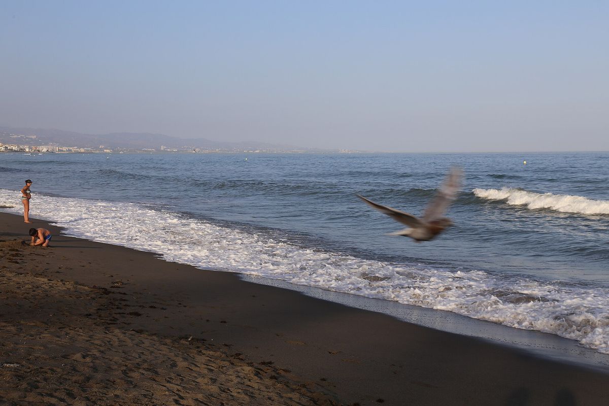 San Pedro beach at the end of the day