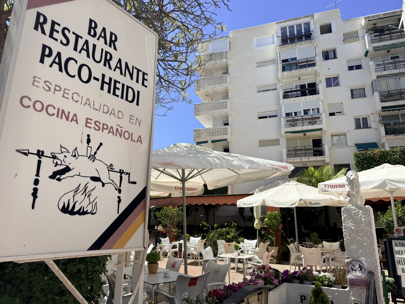 Bar Restaurante Paco-Heidi on the urbanisation